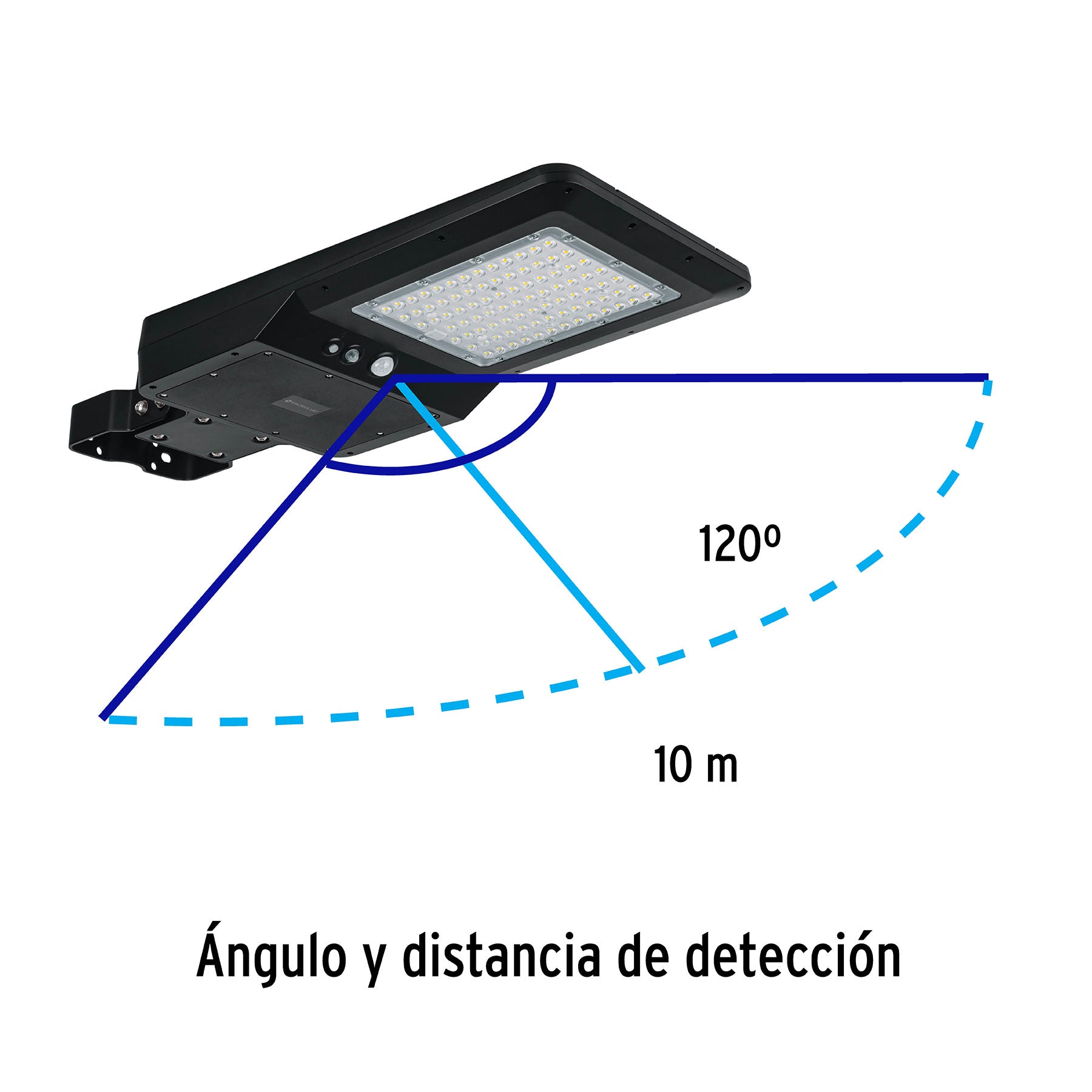 Luminario suburbano solar LED 40 W 6500 K con control remoto | SUB-903L | 46959
