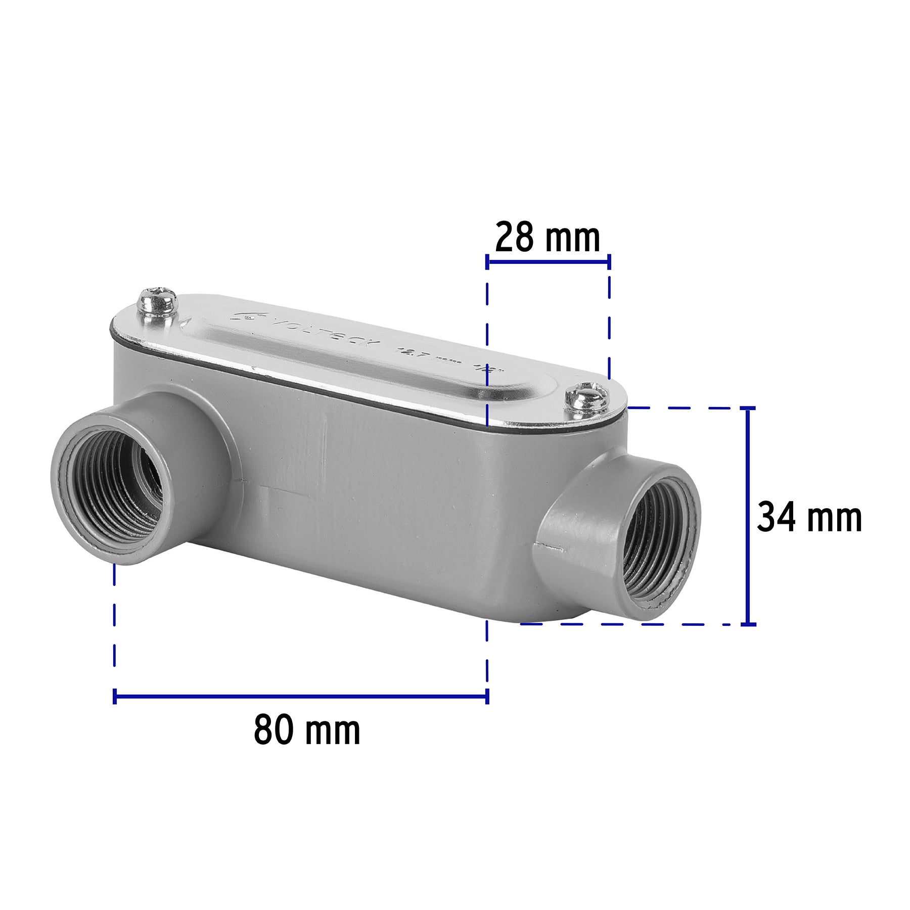 Condulet 1/2' conexión tipo LR, Volteck | COLET-1/2-LR | 46973
