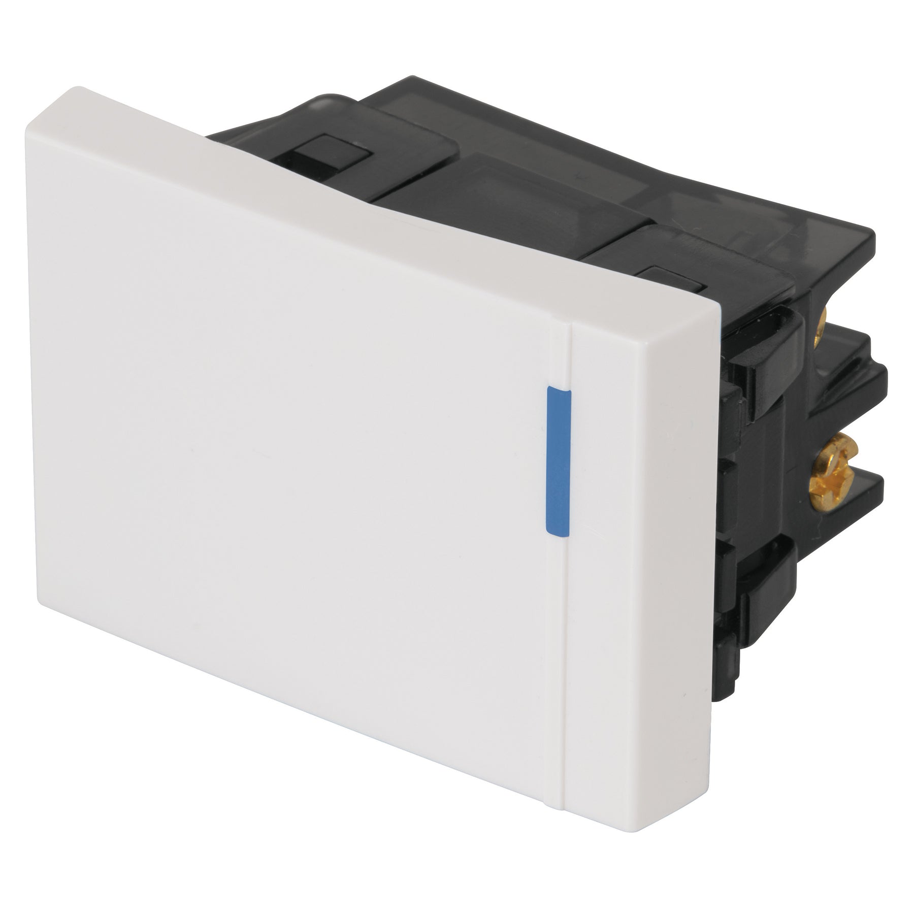 Interruptor de 3 vías, 1.5 módulos, línea Española, blanco | APSE15-EEB | 47049