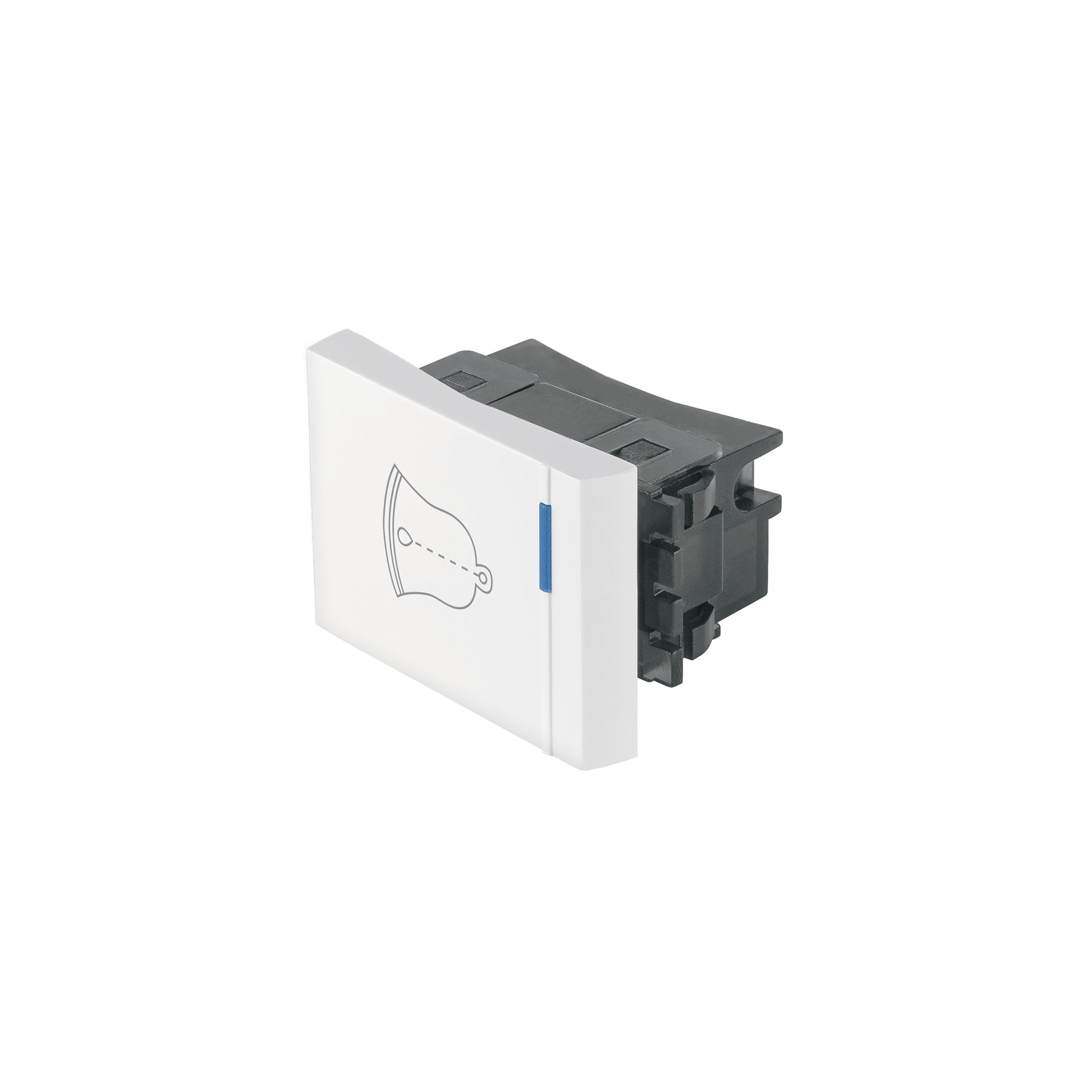Interruptor para timbre, 1.5 módulos, línea Española, blanco | APTI15-EB | 47053