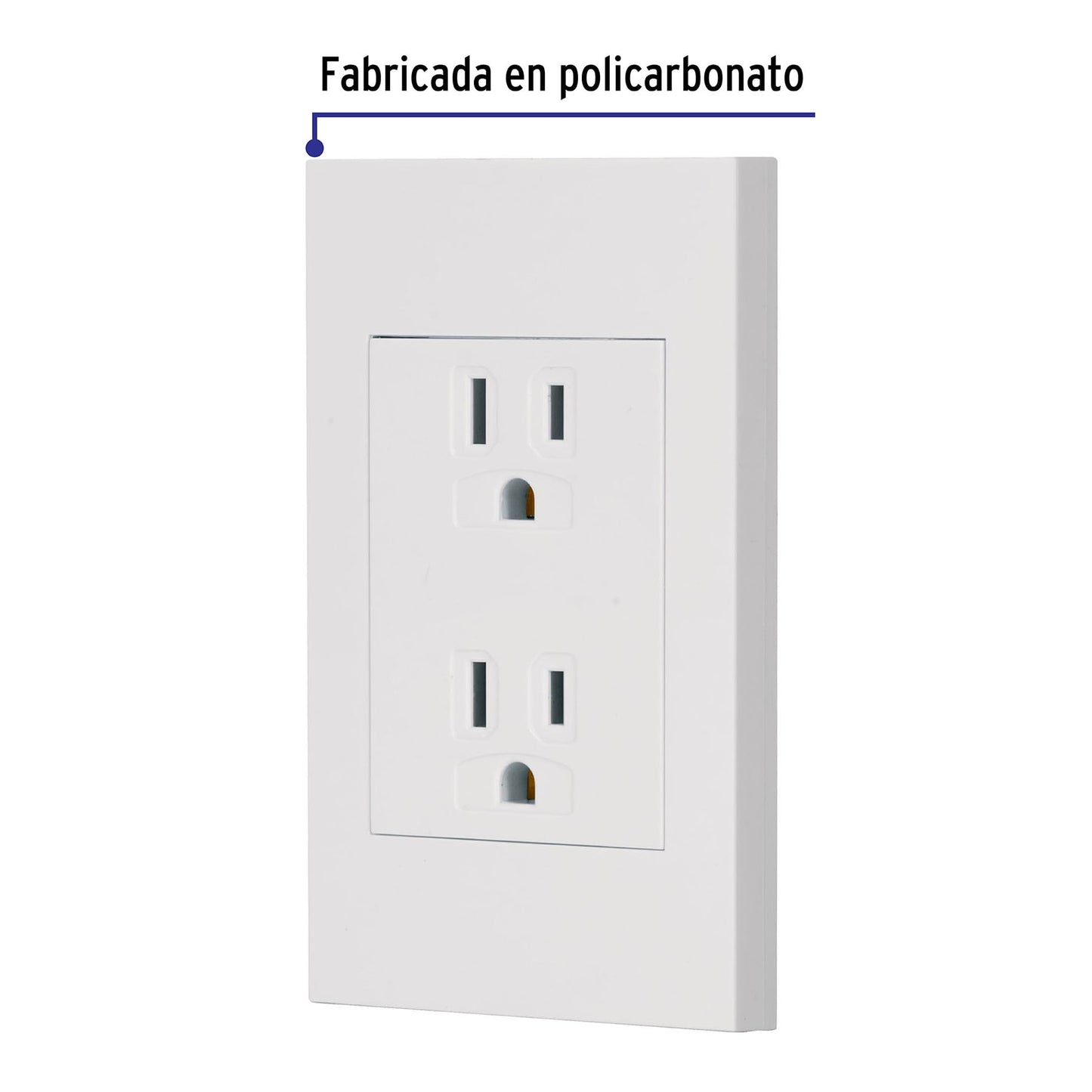 Placa armada contacto dúplex, 3 módulos, Española, blanco | CODO-EB | 47059