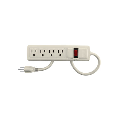 Multicontacto 16 AWG uso rudo con 4 entradas, Volteck | MUL-4 | 47181
