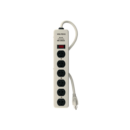 Multicontacto 14 AWG 6 entradas supresor de picos 600 joules | MUL-660 | 47185