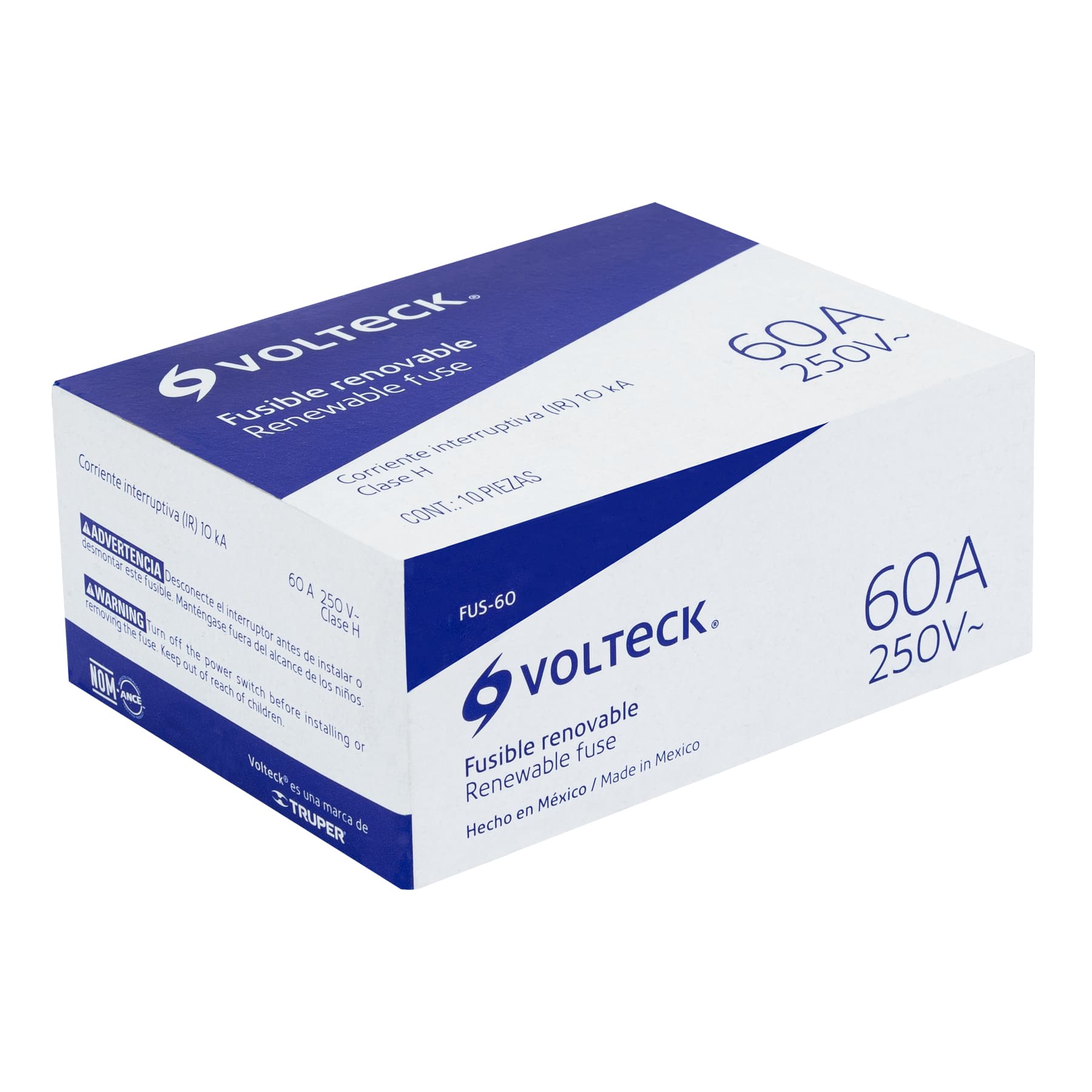 Fusible 60 A, VOLTECK | FUS-60 | 47277