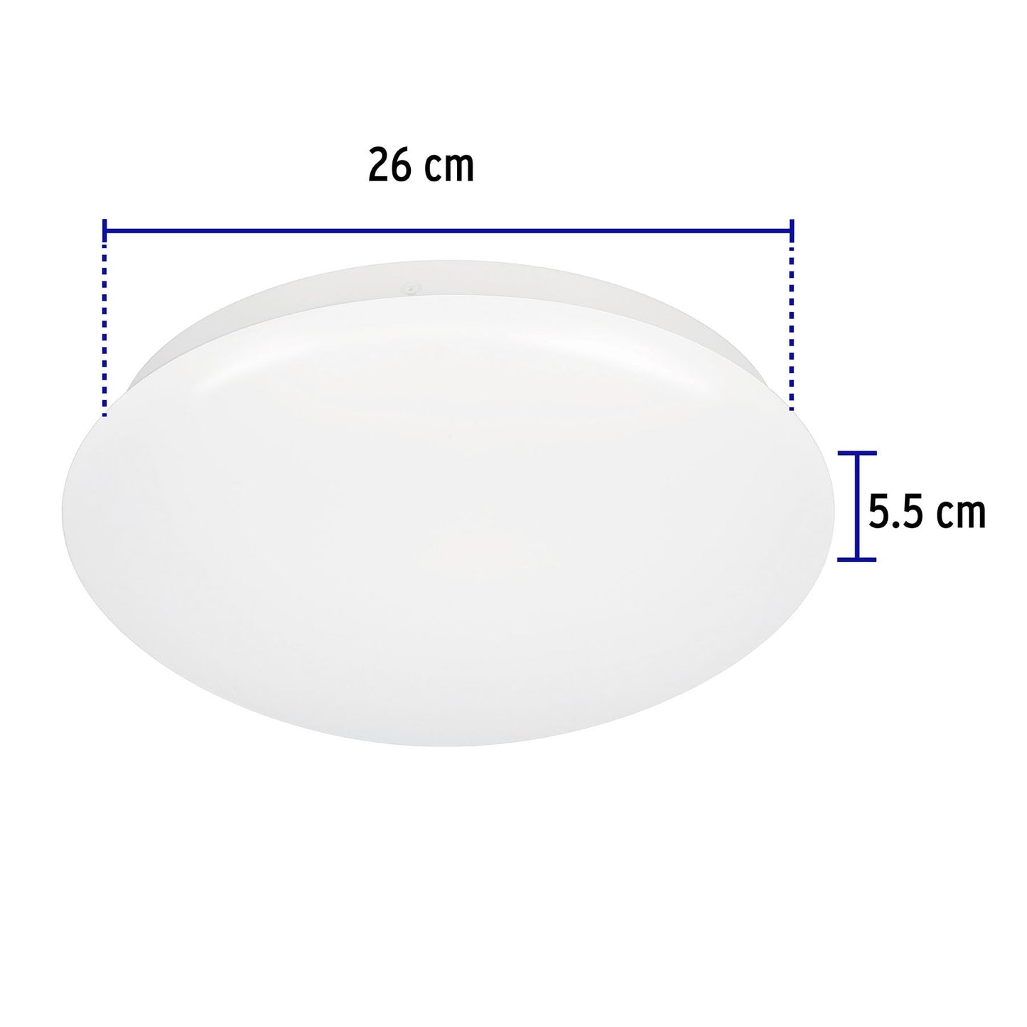 Luminario LED plafón decorativo 15W 6500K, liso, BASIC | PLA-101L | 47375