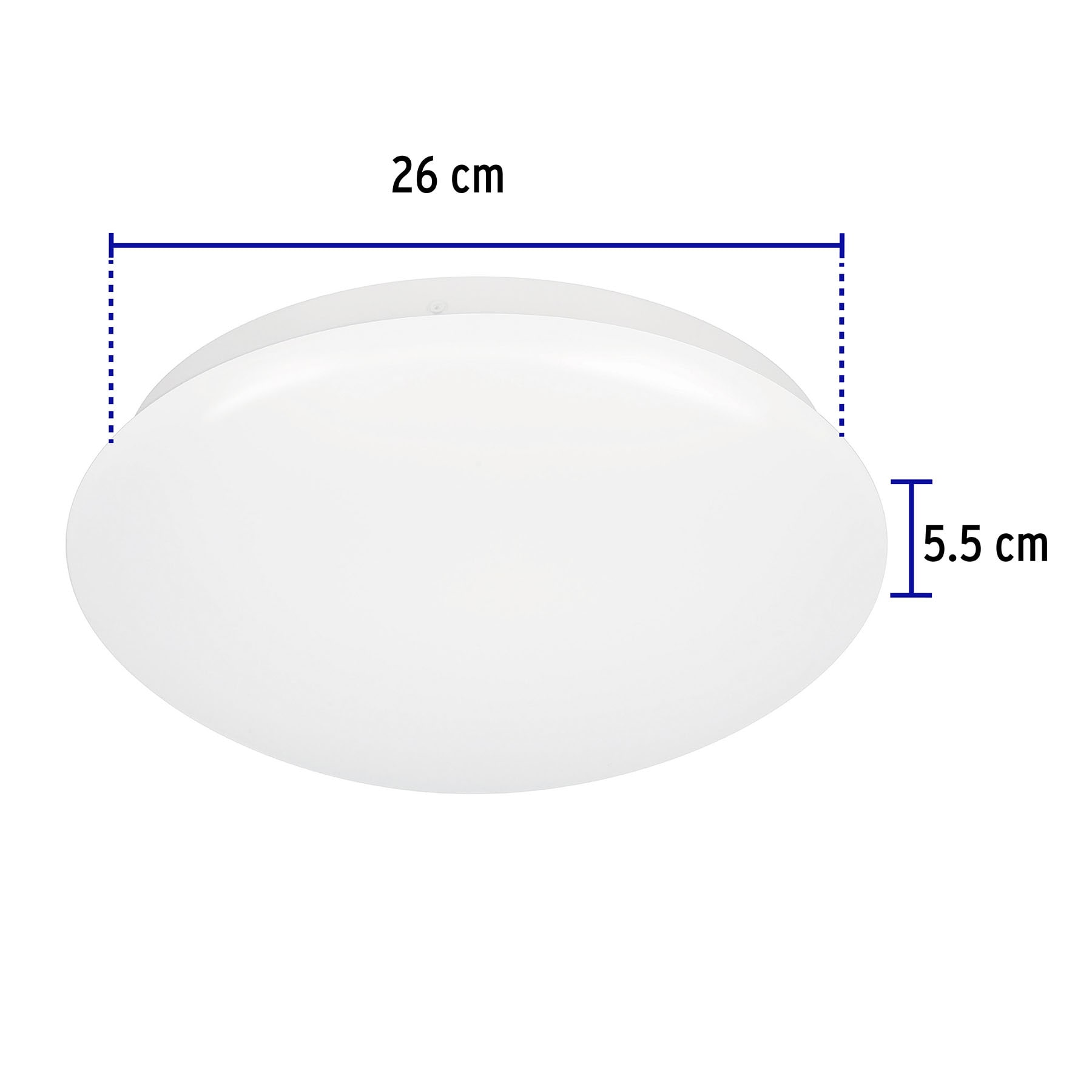 Luminario LED plafón decorativo 15W 6500K, liso, BASIC | PLA-101L | 47375