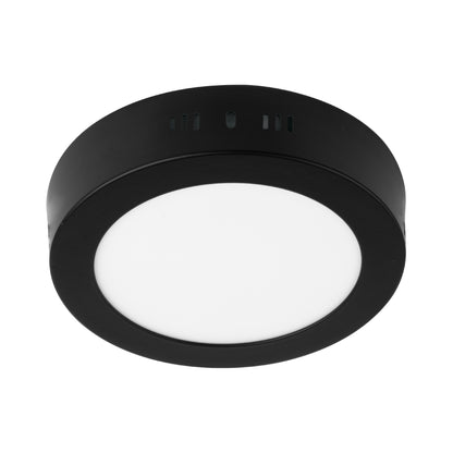 Luminario LED plafón 6W 6500K, redondo, negro, VOLTECK | PLA-223L | 47395