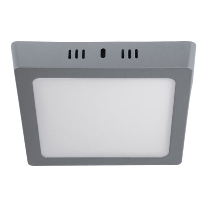 Luminario LED plafón 12W 6500K, cuadrado, gris, VOLTECK | PLA-219L | 47447