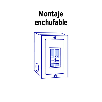 Interruptor de 2 polos 50A, enchufable, VOLTECK | IT-250 | 47512