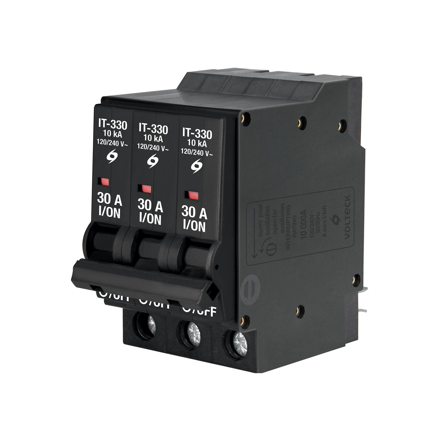 Interruptor de 3 polos 30A, enchufable, VOLTECK | IT-330 | 47515