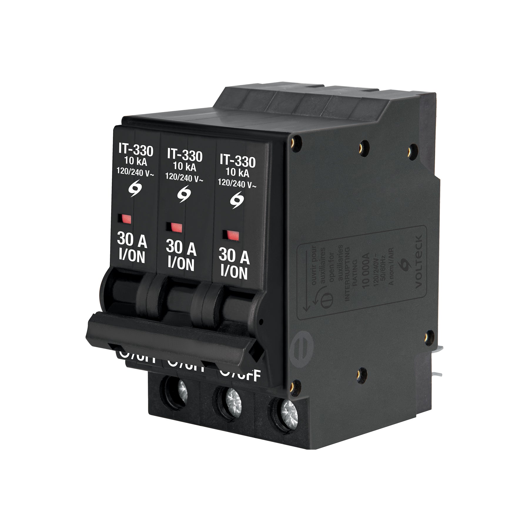 Interruptor de 3 polos 30A, enchufable, VOLTECK | IT-330 | 47515