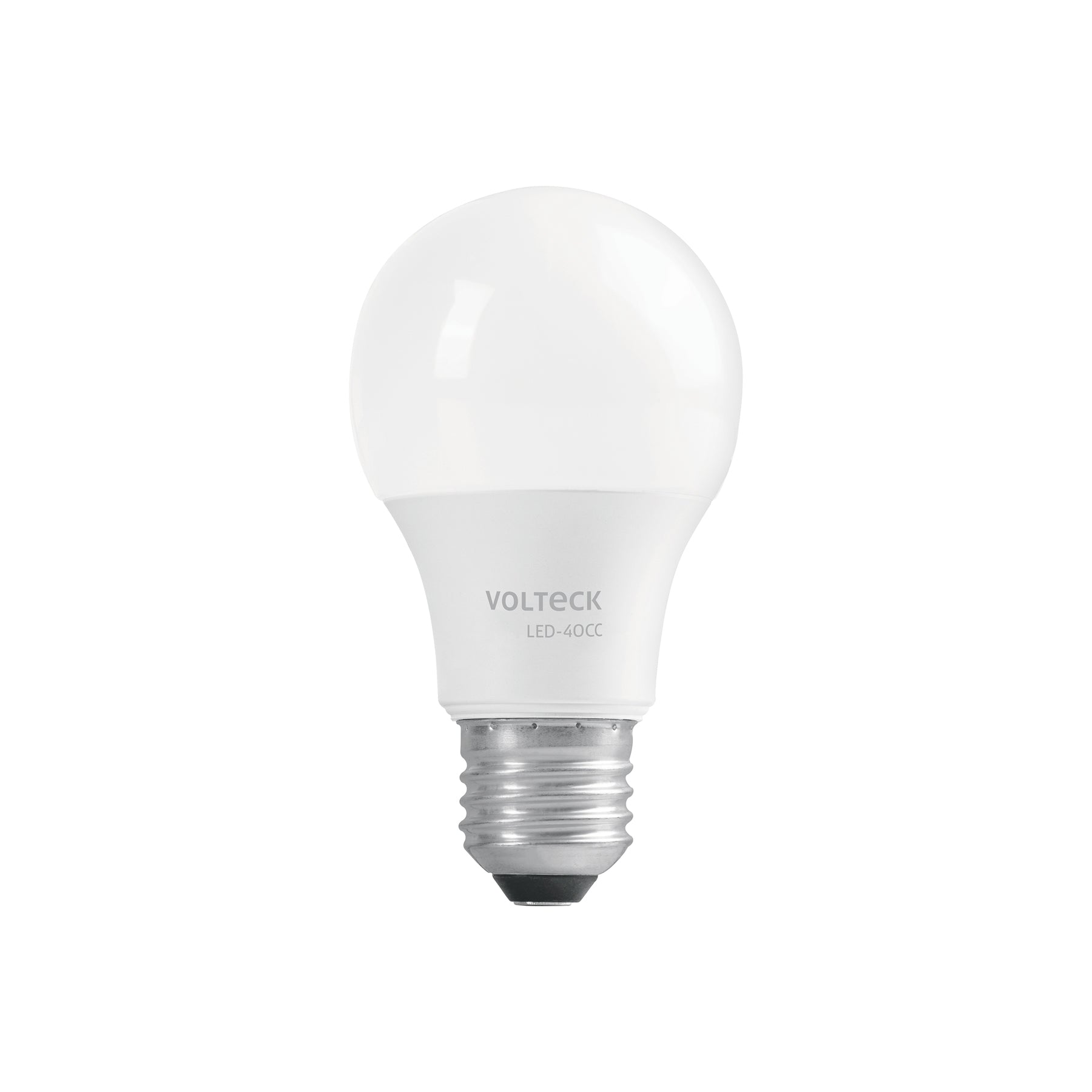 Lámpara LED tipo bulbo A19 6 W luz cálida, caja, Volteck | LED-40CC | 47545