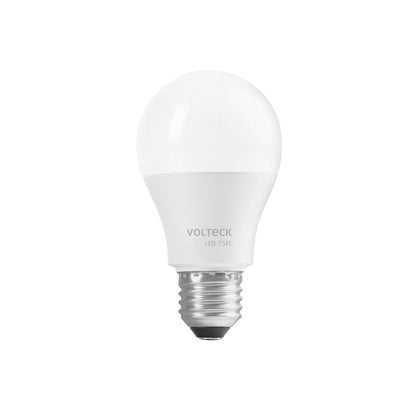 Lámpara LED A19 12 W (equiv. 75 W), luz de día, caja Volteck | LED-75FC | 47548
