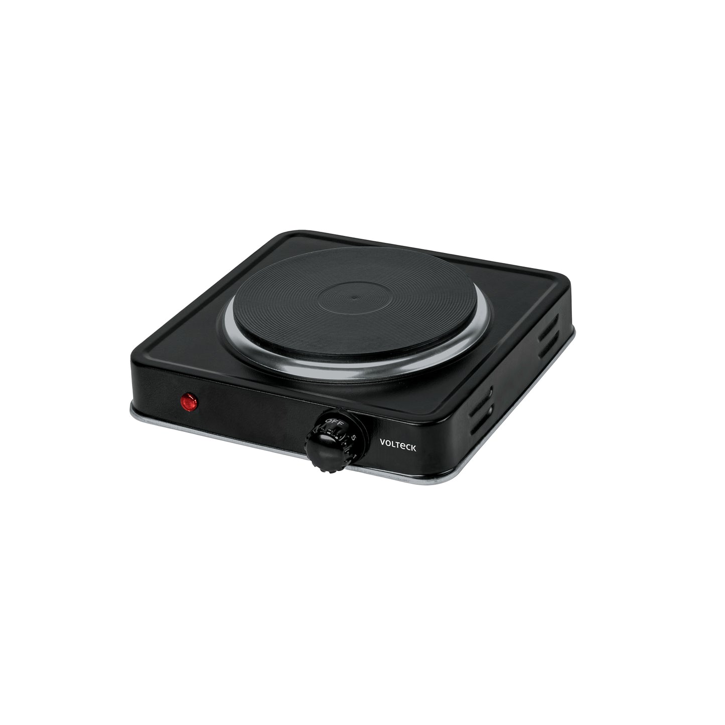 Parrilla eléctrica 1 quemador de disco, negra, VOLTECK | PAEL-1CDN | 47554