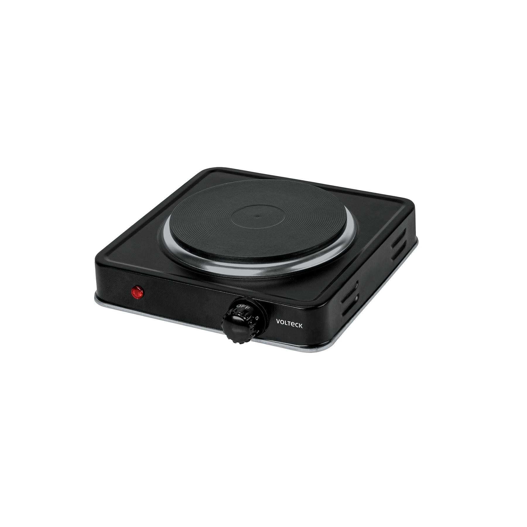 Parrilla eléctrica 1 quemador de disco, negra, VOLTECK | PAEL-1CDN | 47554
