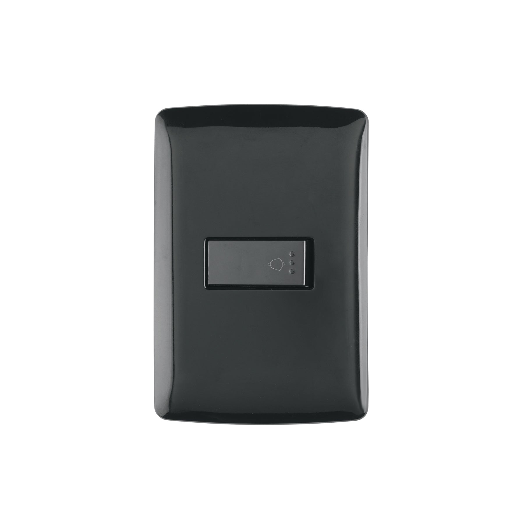 Placa armada con timbre, negro, línea Italiana, Volteck | PA-TI-IN | 47601