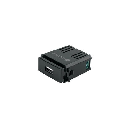 Módulo USB, línea Italiana, color negro, Volteck | CUSB-IN | 47603