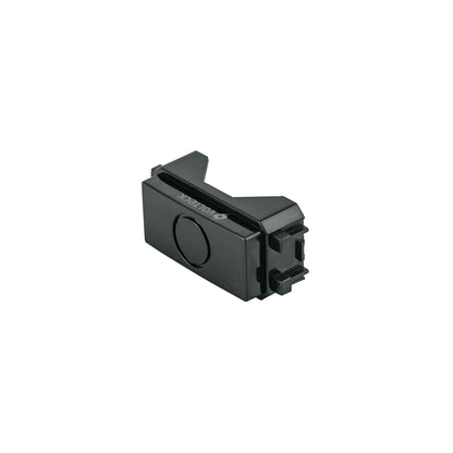 Módulo (tapón) ciego, línea Italiana, color negro, Volteck | TA-IN | 47604