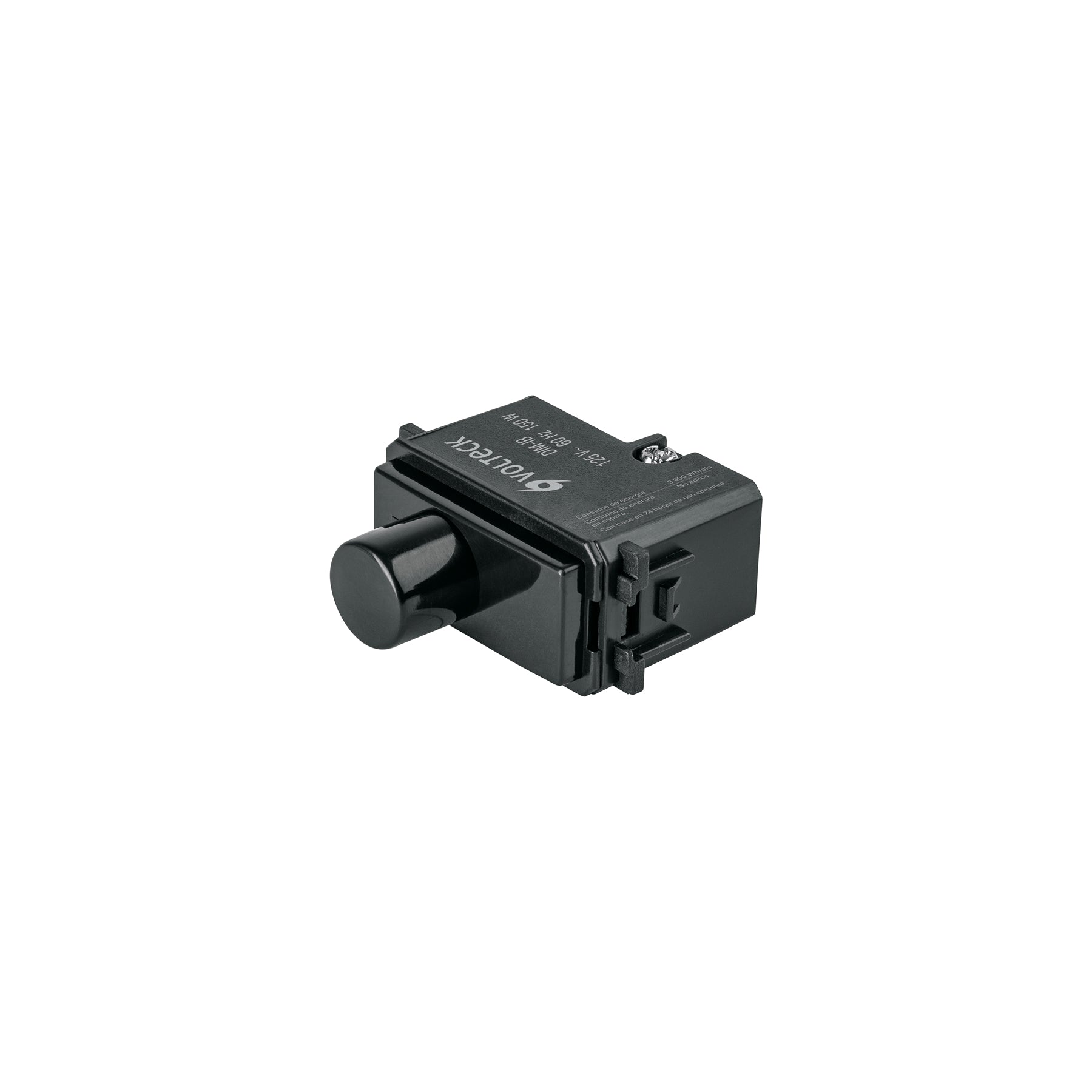 Dimmer giratorio, línea Italiana, color negro, Volteck | DIM-IN | 47612