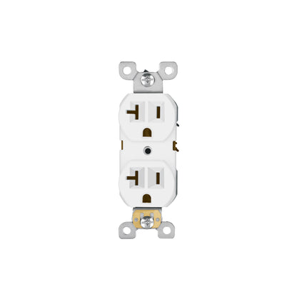 Contacto dúplex, 2 polos 3 hilos, 20 A, Standard, blanco | CODO-MSB | 47721