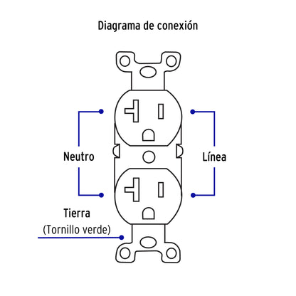 Contacto dúplex, 2 polos 3 hilos, 20 A, Standard, blanco | CODO-MSB | 47721
