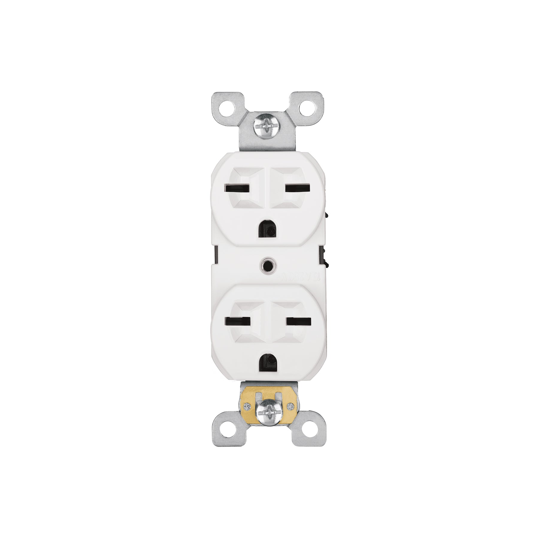 Contacto dúplex, cara de chino, Standard, blanco, Volteck | CODO-CHSB | 47722