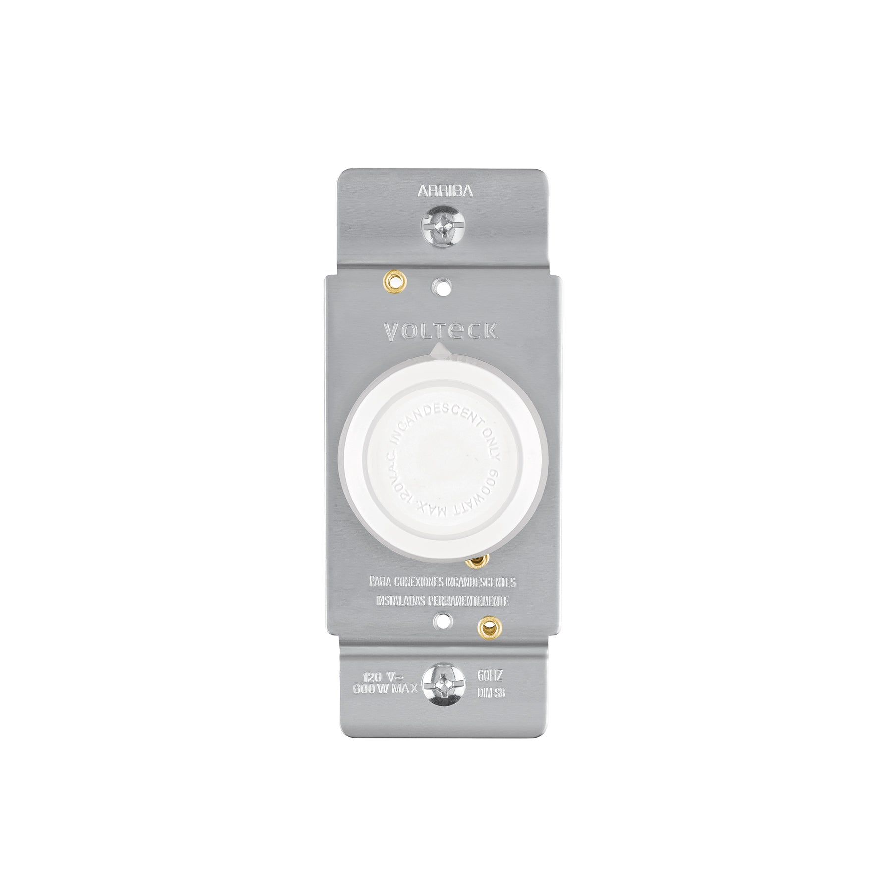 Atenuador de luz giratorio, Standard, blanco, Volteck | DIM-SB | 47723