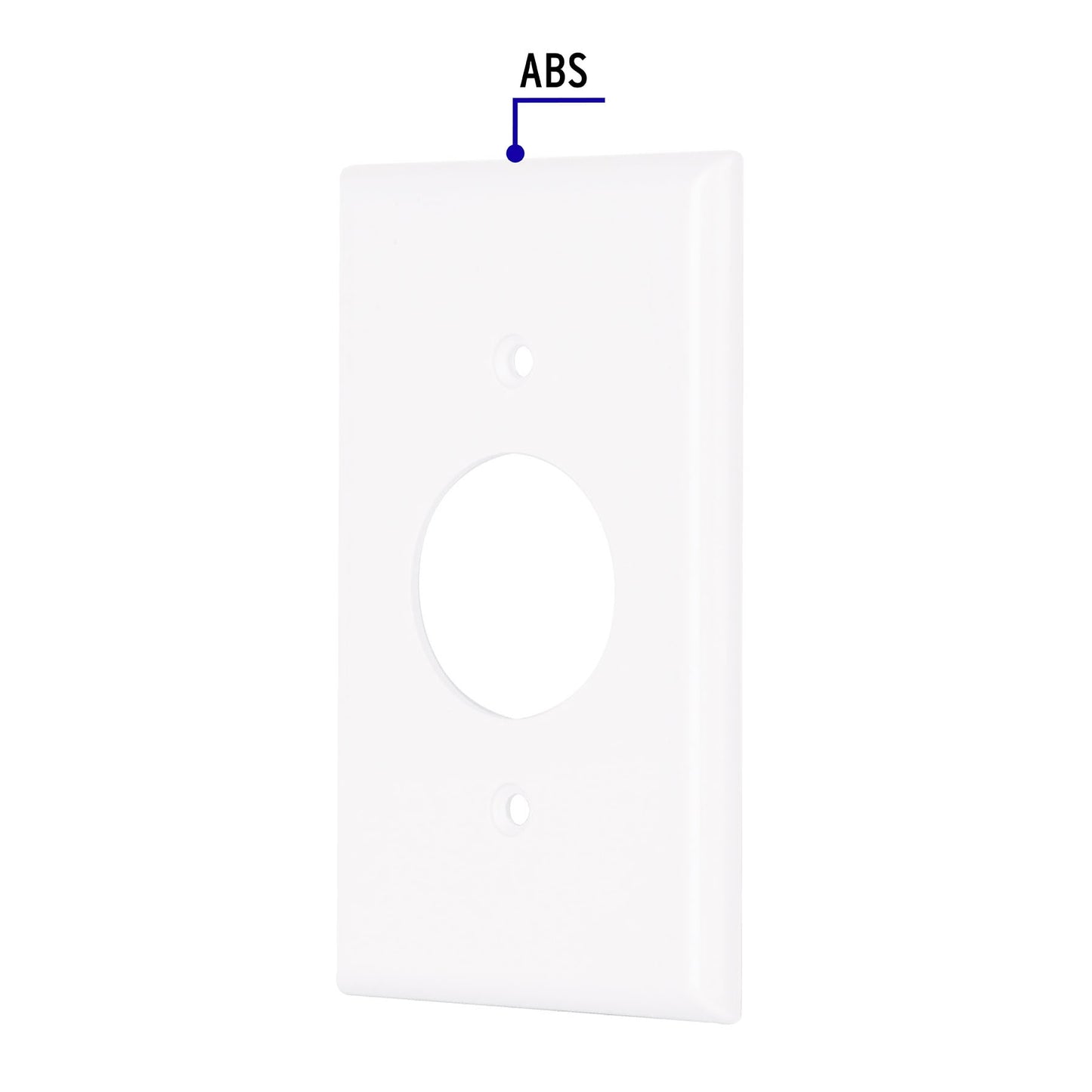 Placa de ABS para contacto redondo, Standard, blanco | PPSE-SB | 47725