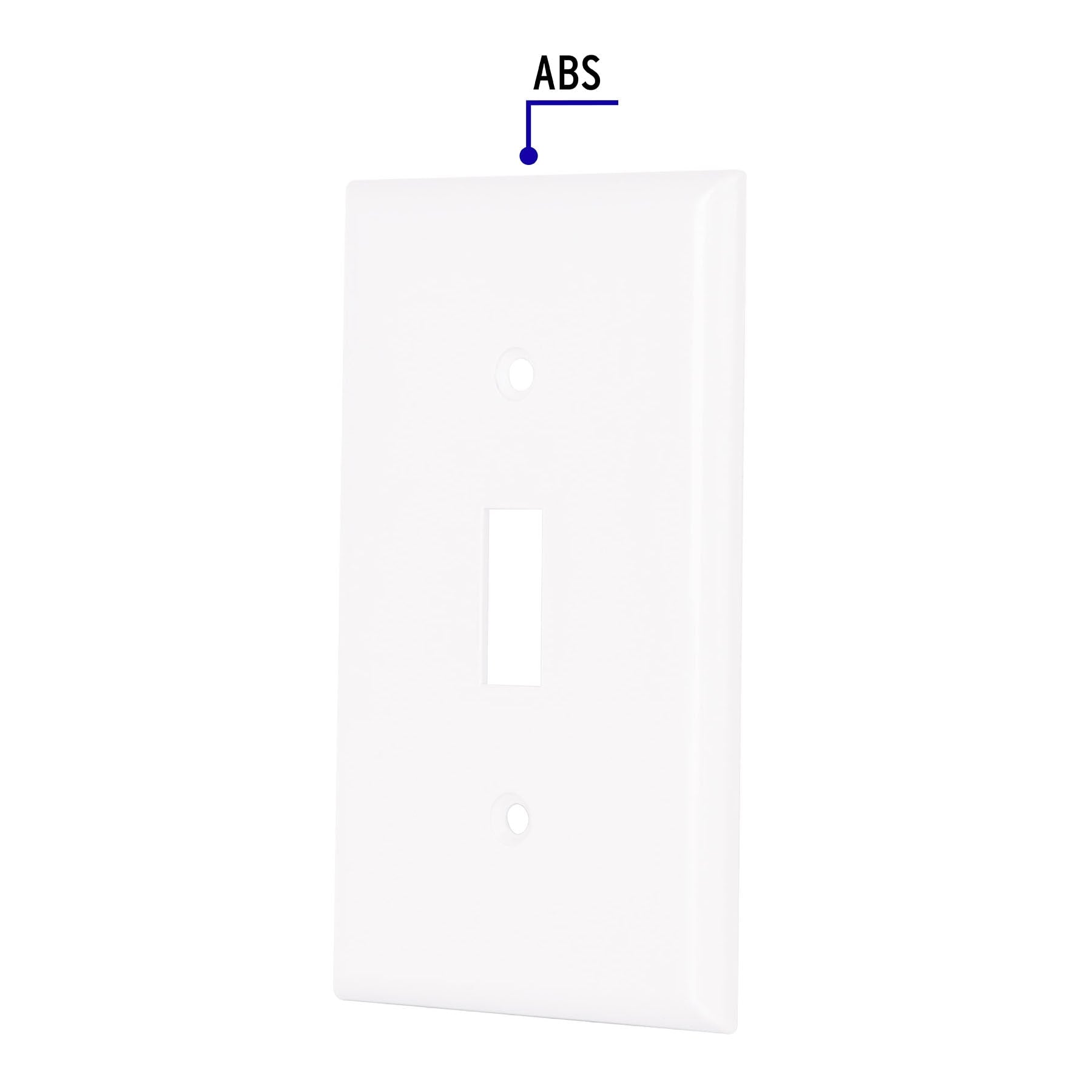Placa de ABS para interruptor vertical, Standard, blanco | PPAP-SB | 47726