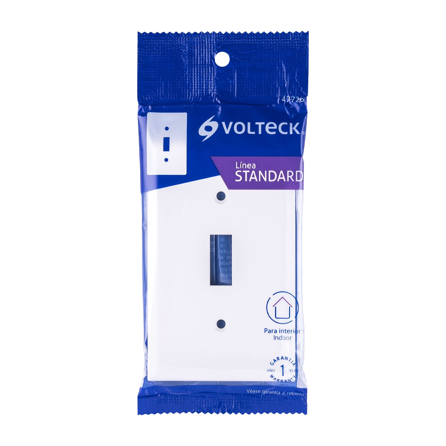Placa de ABS para interruptor vertical, Standard, blanco | PPAP-SB | 47726