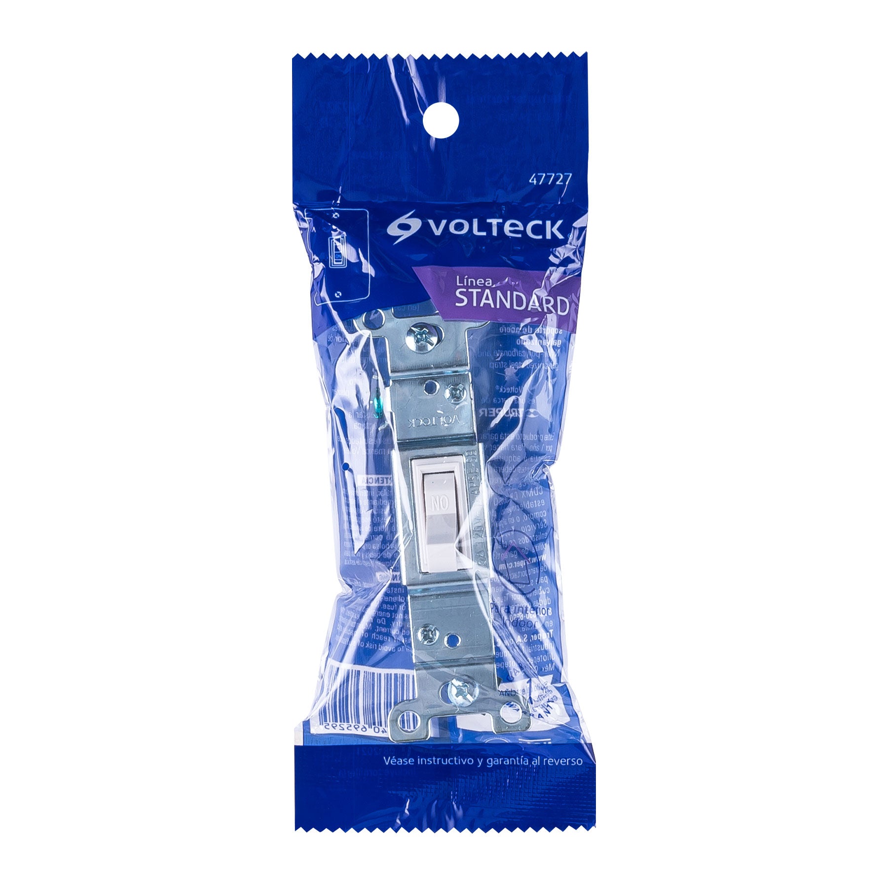 Interruptor vertical de palanca, Standard, blanco, Volteck | APSE-SB | 47727