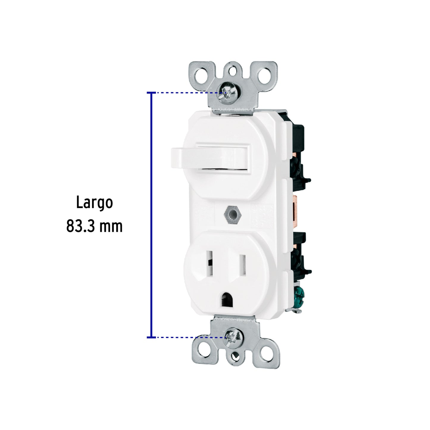 Interruptor de palanca con contacto, Standard, blanco | COAP-SB | 47728