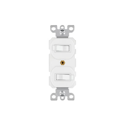 Interruptor dúplex de palanca, Standard, blanco, Volteck | APDO-SB | 47729