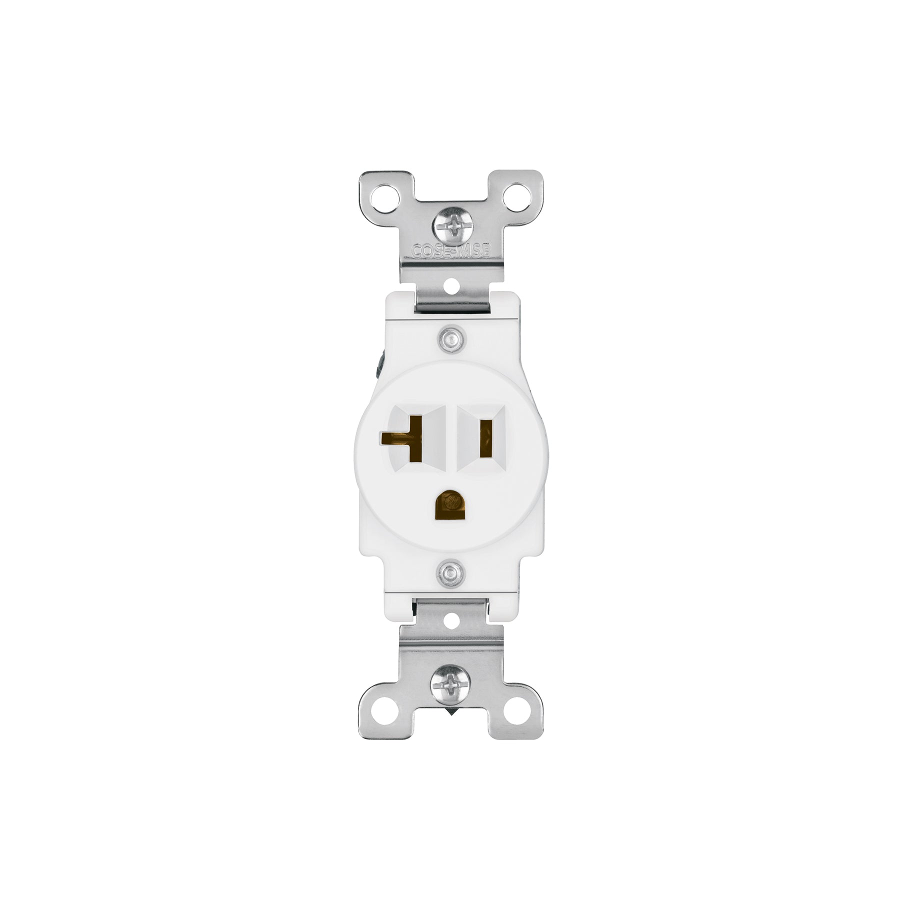 Contacto sencillo, 2 polos 3 hilos, 20 A, Standard, blanco | COSE-MSB | 47730