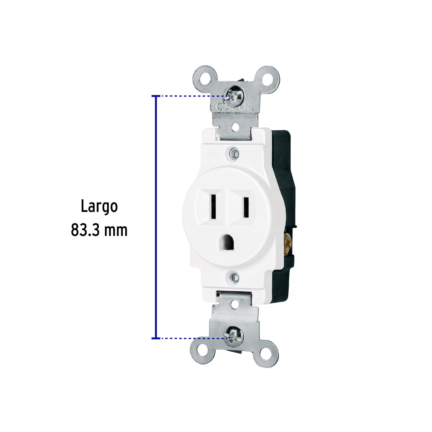 Contacto sencillo, 2 polos 3 hilos, Standard, blanco | COSE-SB | 47731