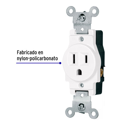 Contacto sencillo, 2 polos 3 hilos, Standard, blanco | COSE-SB | 47731