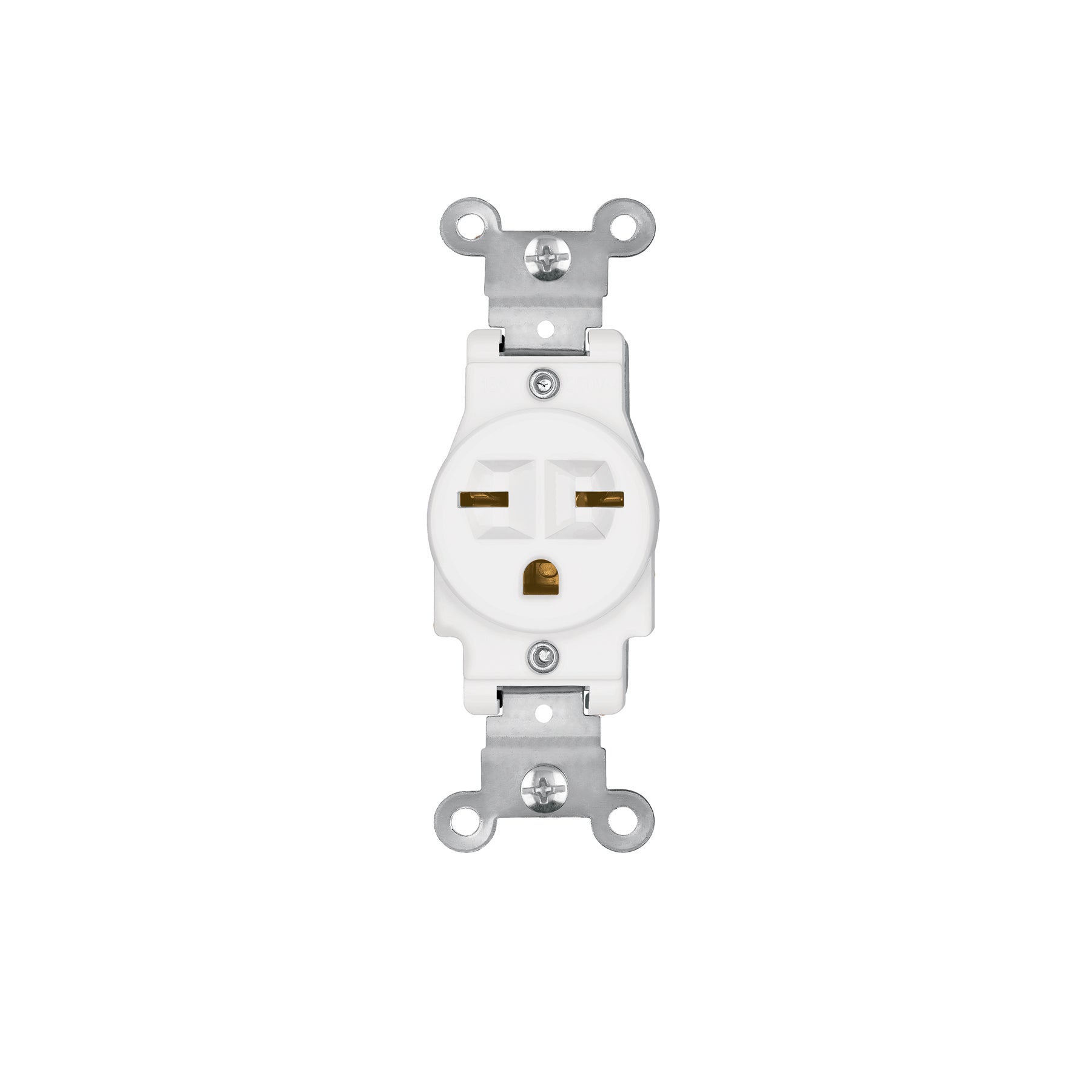 Contacto sencillo, cara de chino, Standard, blanco, Volteck | COSE-CHSB | 47732