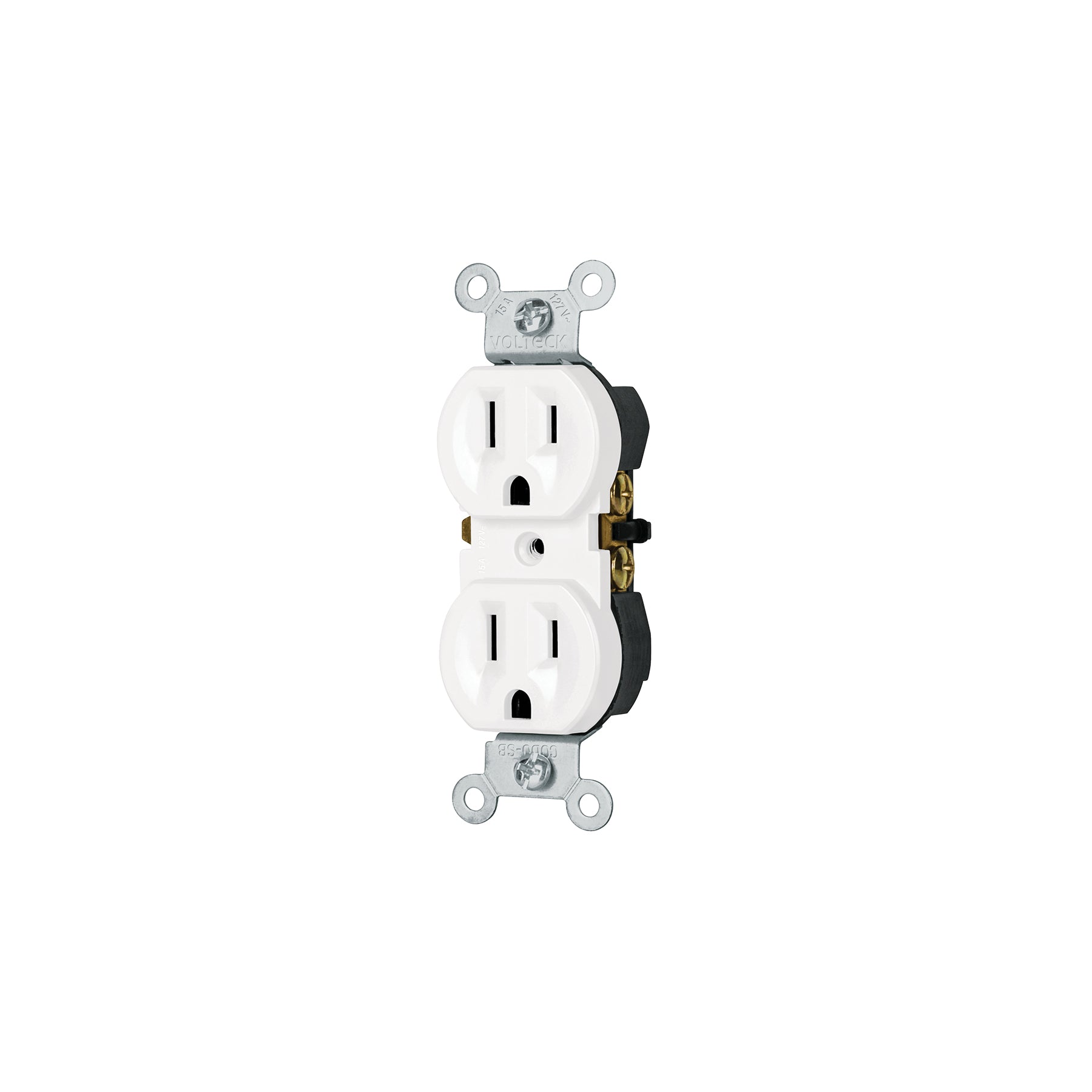 Contacto dúplex, 2 polos 3 hilos, Standard, granel, blanco | CODO-SGB | 47733