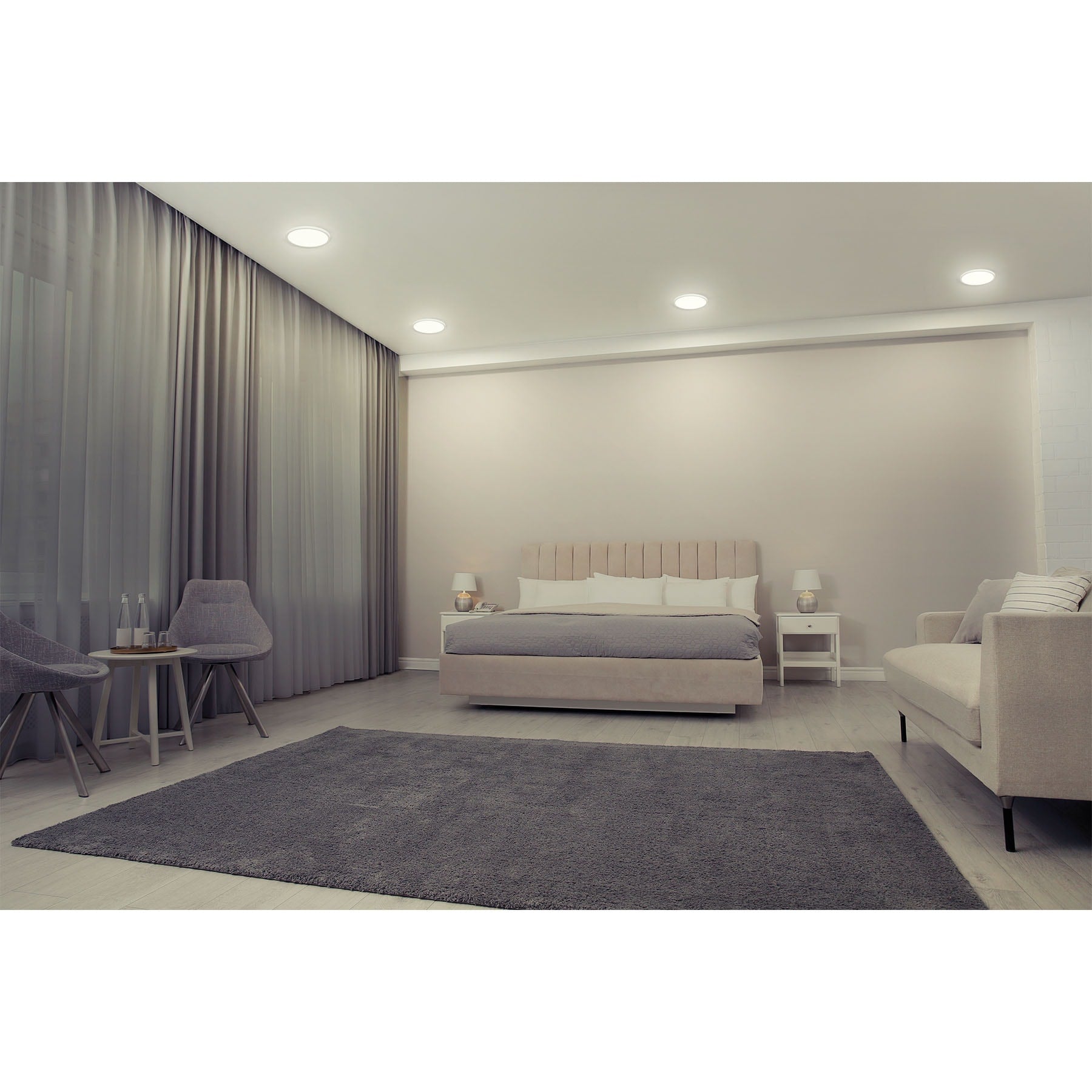 Luminario LED plafón 6W 6500K, ajustable, redondo, VOLTECK | EMP-600L | 47796