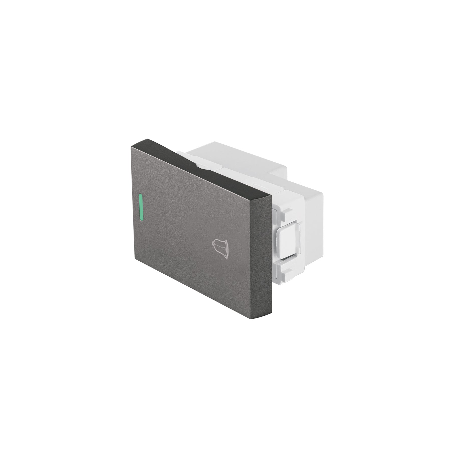 Interruptor timbre acero inox de 1.5 módulos, línea Lisboa | APTI15-LA | 47826