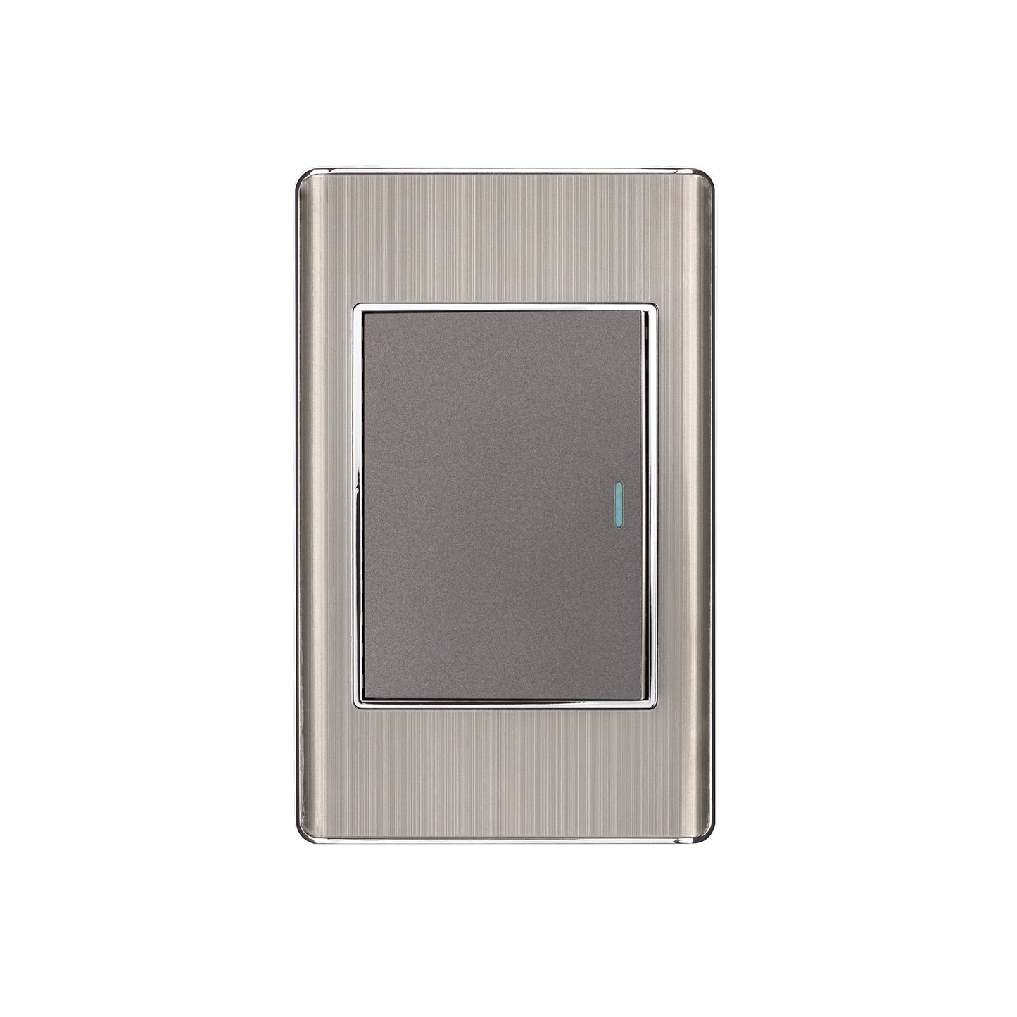 Placa armada acero inox 1 interruptor 3 módulos, Lisboa | PA-APSE3-LA | 47842