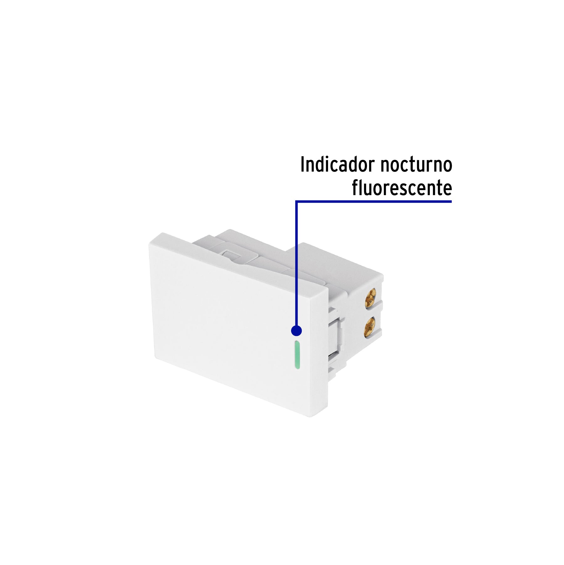 Interruptor de 3 vías blanco de 1.5 módulos, línea Lisboa | APSE15-ELB | 47944