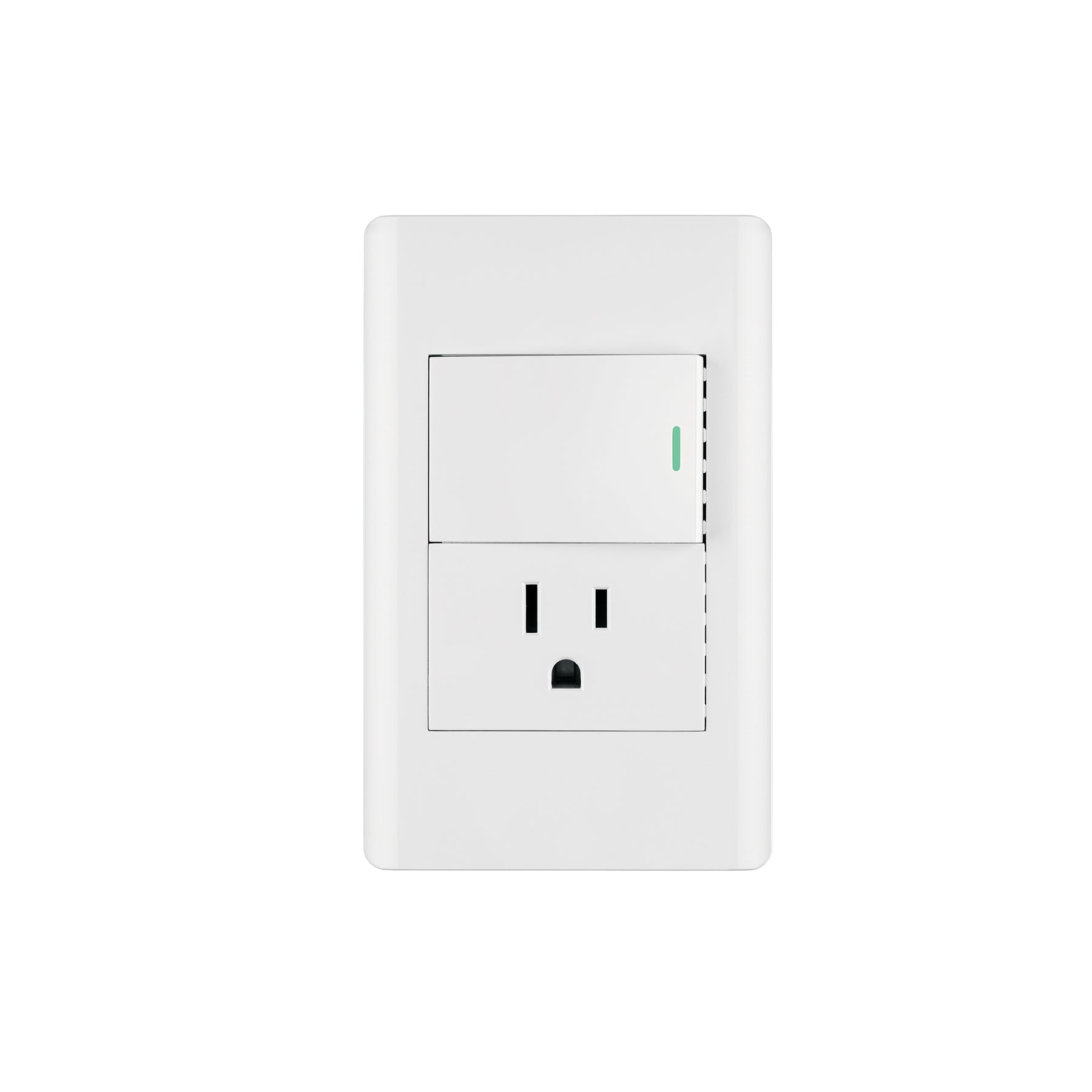 Placa armada blanca interruptor y contacto 1.5 mód, Lisboa | PA-APCO15-LB | 47966