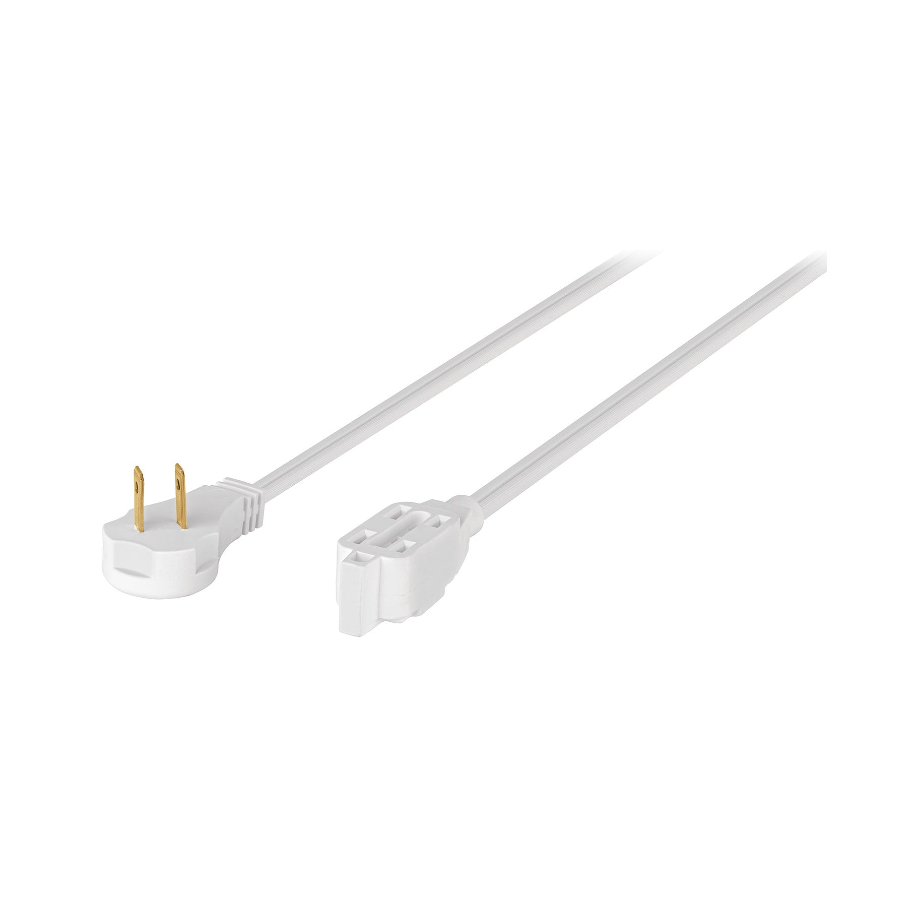 Extensión eléctrica doméstica 2 m clavija plana, blanca | ED-2B | 48000