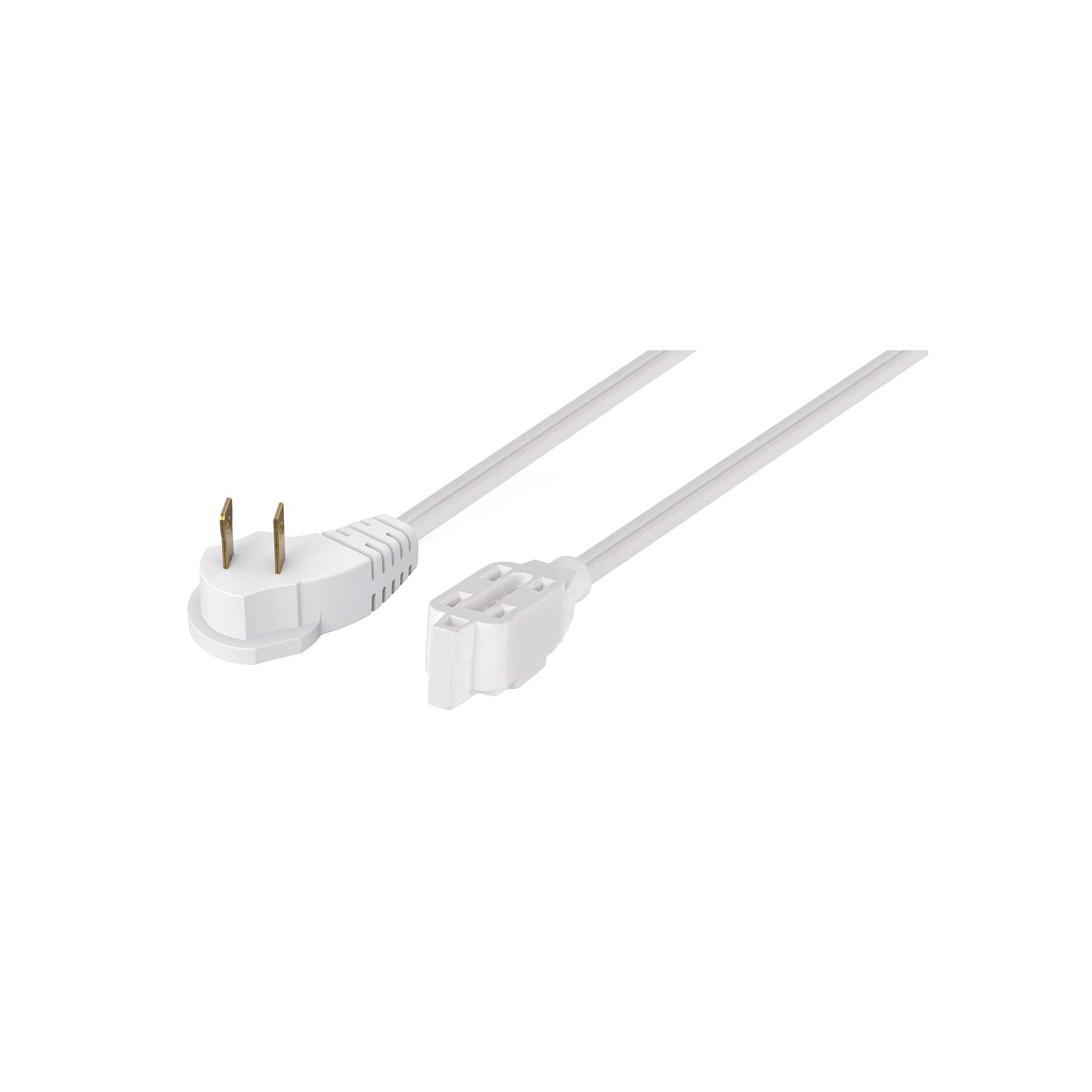 Extensión eléctrica doméstica 4 m clavija plana, blanca | ED-4B | 48012