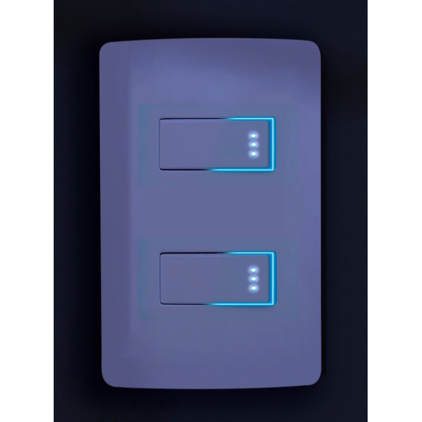 Interruptor sencillo con luz piloto, línea Italiana, blanco | APSEP-IB | 48053