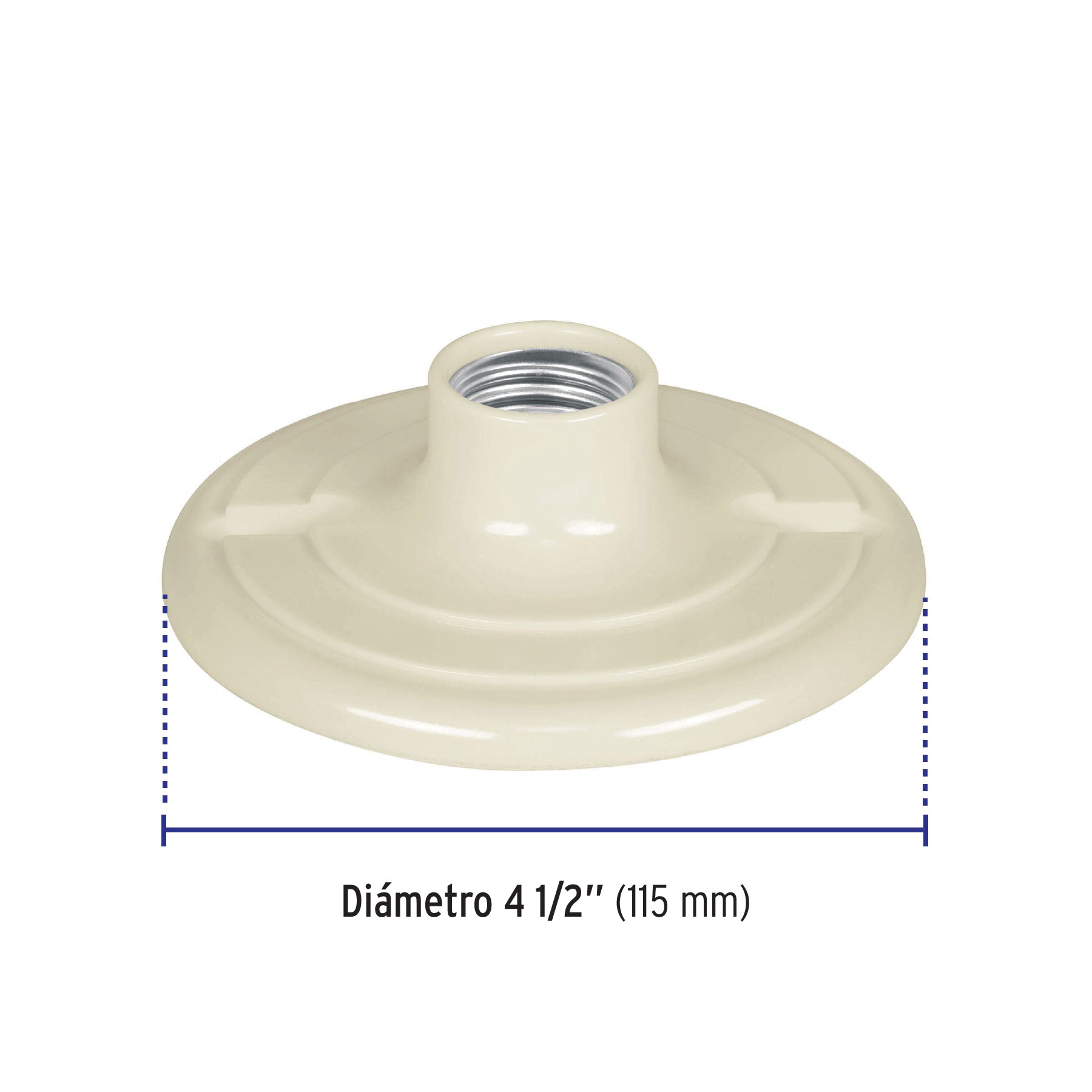 Portalámpara 4-1/2' de baquelita, Volteck | POPL-17 | 48076