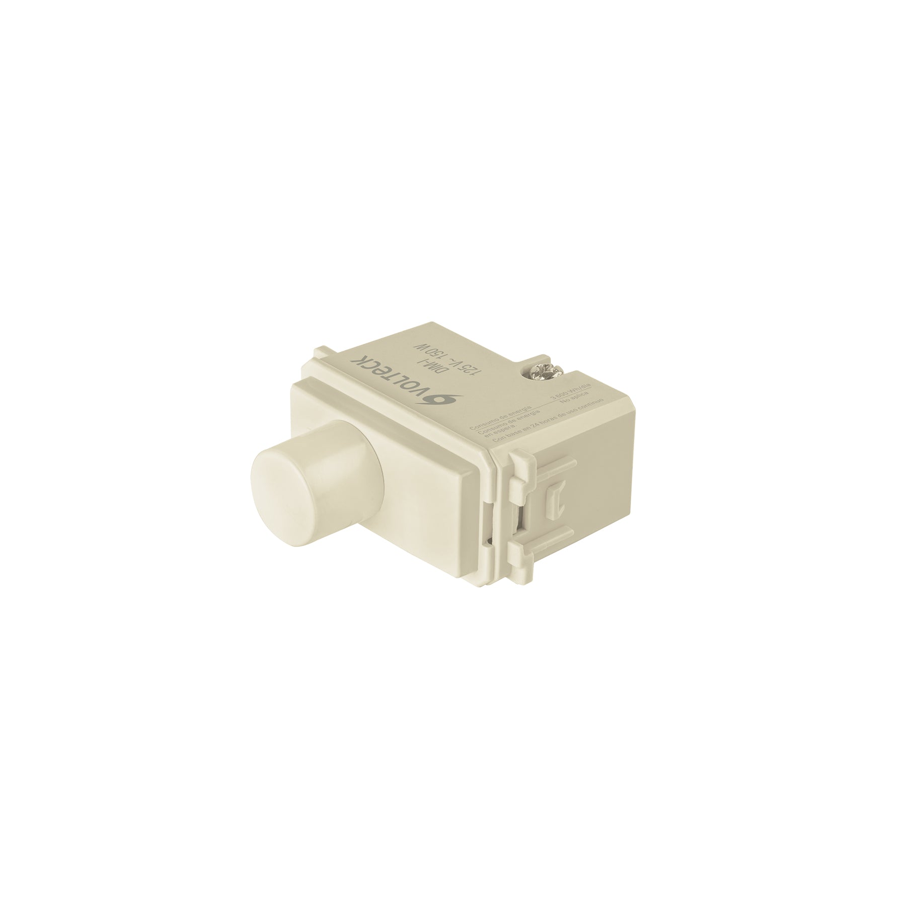 Dimmer giratorio, línea Italiana, marfil, Volteck | DIM-I | 48080