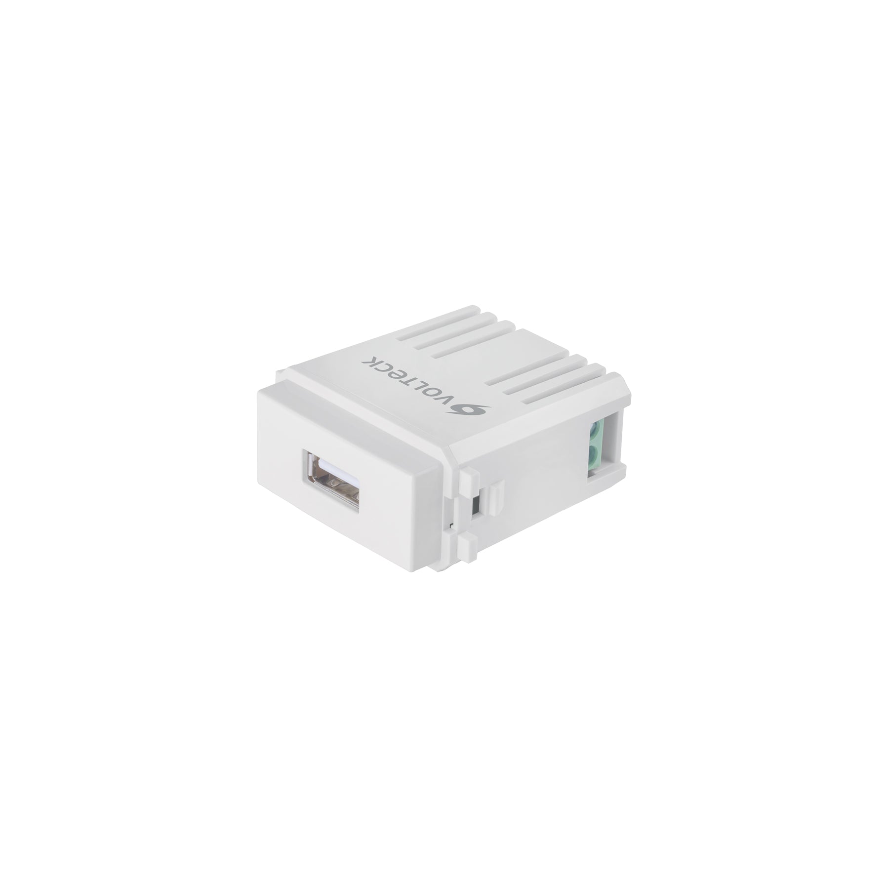 Módulo puerto USB, línea Italiana, color blanco, Volteck | CUSB-IB | 48109