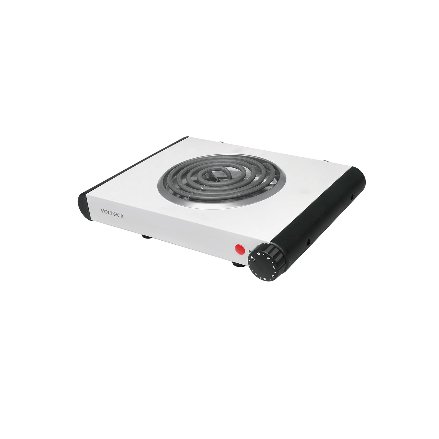 Parrilla eléctrica 1 quemador en espiral, blanca, VOLTECK | PAEL-1C | 48126